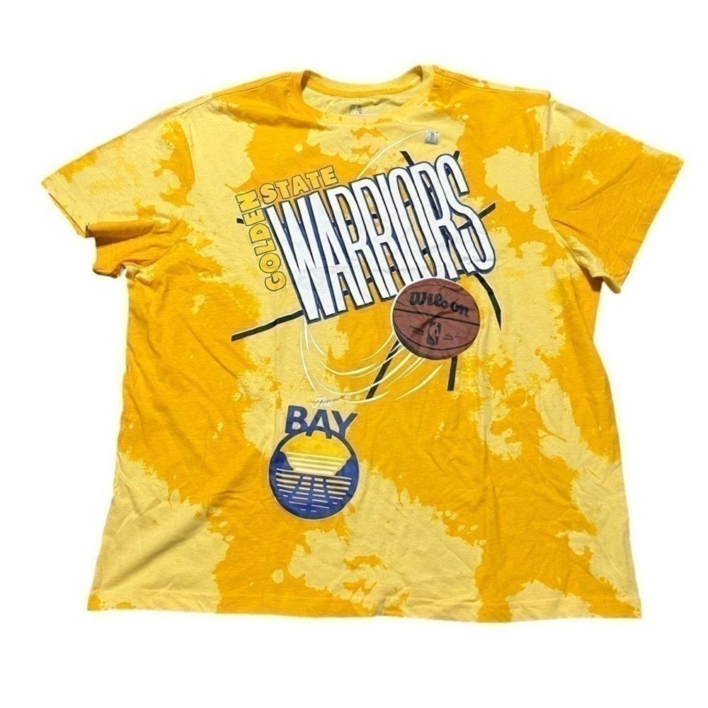 NBA Golden State Warriors Tie Dye Sports Fan Tee (Sz 1X)